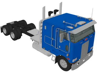 Peterbilt 362 Tractor (2002) 3D Model preview
