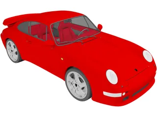 Porsche 911 Turbo (1995) 3D Model preview