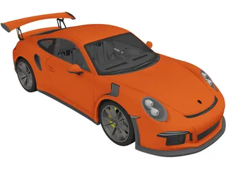Porsche 911 GT3 RS (2016) 3D Model preview