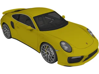 Porsche 911 Turbo S (2016) 3D Model preview