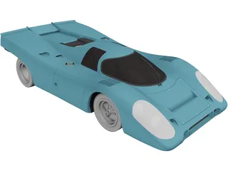 Porsche 917K (1969) 3D Model preview