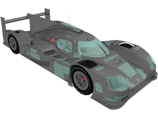 Porsche 919 3D Model preview