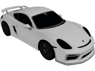 Porsche Cayman GT4 (2015) 3D Model preview