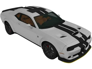 Dodge Challenger SRT Hellcat (2018) 3D Model preview