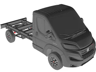 Fiat Ducato Chassis 3450WB (2022) 3D Model preview