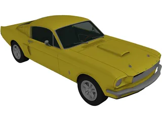 Ford Mustang Fastback (1965) 3D Model preview