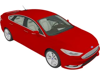 Ford Fusion Titanium (2017) 3D Model preview