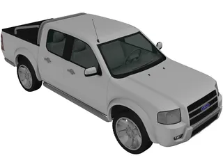 Ford Ranger DoubleCab (2003) 3D Model preview