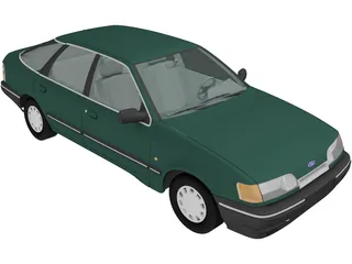 Ford Scorpio Hatchback (1985) 3D Model preview