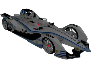 Formula E Gen2 3D Model preview