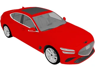 Genesis G70 (2022) 3D Model preview