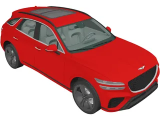 Genesis GV70 Sport (2022) 3D Model preview