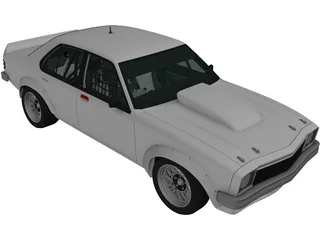 Holden Torana Race Car (1977) 3D Model preview