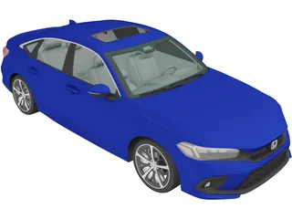 Honda Civic Sedan Touring (2022) 3D Model preview