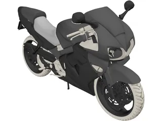 Honda VFR 800 Interceptor (1998) 3D Model preview