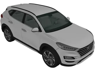Hyundai Tucson (2018) 3D Model preview