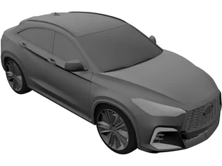 Infiniti QX55 (2022) 3D Model preview