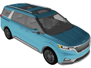 Kia Carnival (2022) 3D Model preview
