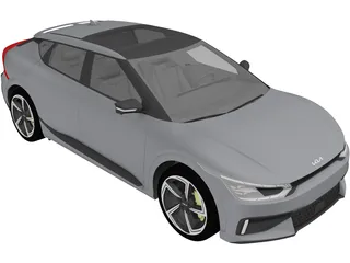 Kia EV6 GT (2022) 3D Model preview