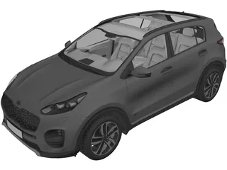 Kia Sportage (2020) 3D Model preview