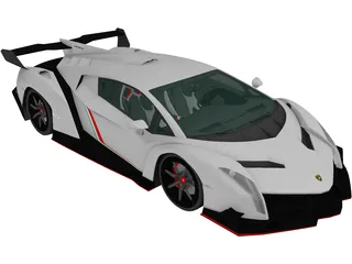 Lamborghini Veneno LP750-4 (2013) 3D Model preview
