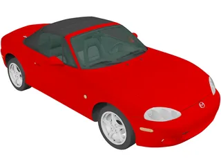 Mazda MX-5 Convertible (1998) 3D Model preview