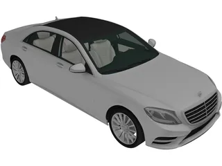 Mercedes-Benz S-class (2014) 3D Model preview