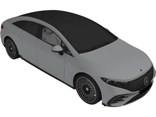 Mercedes-Benz EQS (2022) 3D Model preview