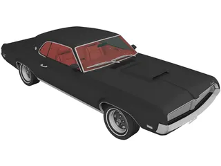 Mercury Cougar XR-7 (1969) 3D Model preview