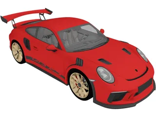 Porsche 911 GT3 RS (2019) 3D Model preview