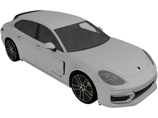Porsche Panamera 4 E-Hybrid Sport Turismo (2021) 3D Model preview