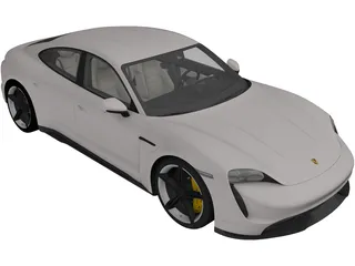 Porsche Taycan (2020) 3D Model preview