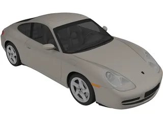 Porsche 911 Carrera (1997) 3D Model preview