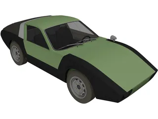 Porsche 911 HLS (1967) 3D Model preview