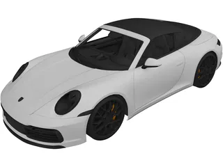 Porsche 911 Targa (2019) 3D Model preview