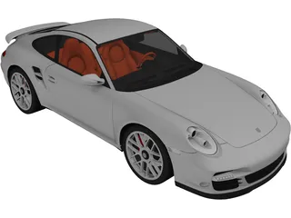 Porsche 911 Turbo (2010) 3D Model preview