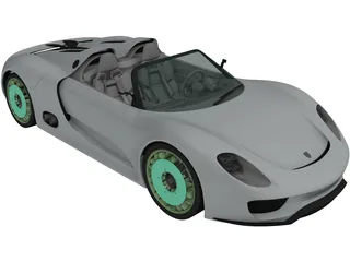 Porsche 918 Spyder (2011) 3D Model preview