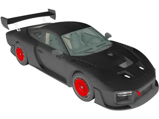 Porsche 935 Moby Dick (2019) 3D Model preview