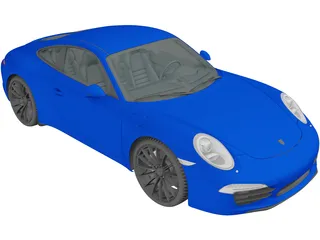 Porsche 911 Carrera (2017) 3D Model preview
