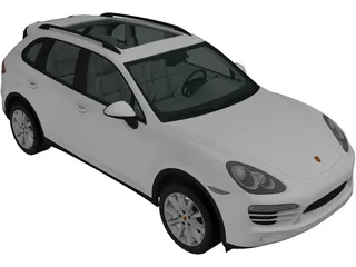 Porsche Cayenne S Hybrid (2010) 3D Model preview