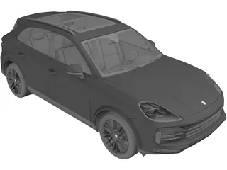 Porsche Cayenne S (2019) 3D Model preview