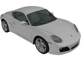 Porsche Cayman S (2011) 3D Model preview