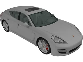 Porsche Panamera (2009) 3D Model preview