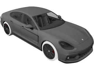 Porsche Panamera GTS (2019) 3D Model preview