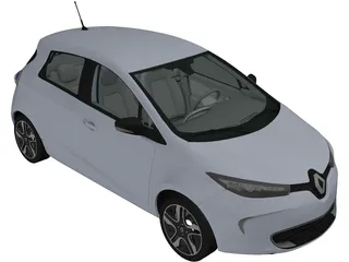 Renault ZOE (2013) 3D Model preview