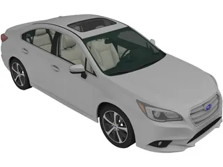 Subaru Legacy (2014) 3D Model preview