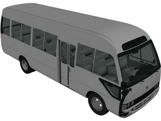 Toyota Coaster (2014) 3D Model preview