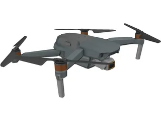 DJI Mavic Drone 3D Model preview