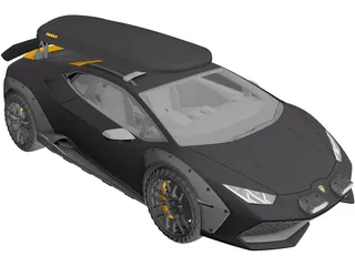 Lamborghini Huracan Sterrato (2023) 3D Model preview