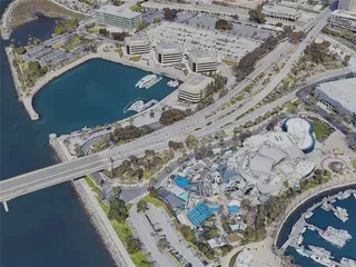 Long Beach City, USA (2024) 3D Model preview